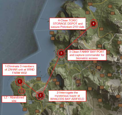 Operation Antidote objective map